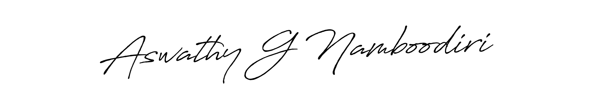 It looks lik you need a new signature style for name Aswathy G Namboodiri. Design unique handwritten (Antro_Vectra_Bolder) signature with our free signature maker in just a few clicks. Aswathy G Namboodiri signature style 7 images and pictures png