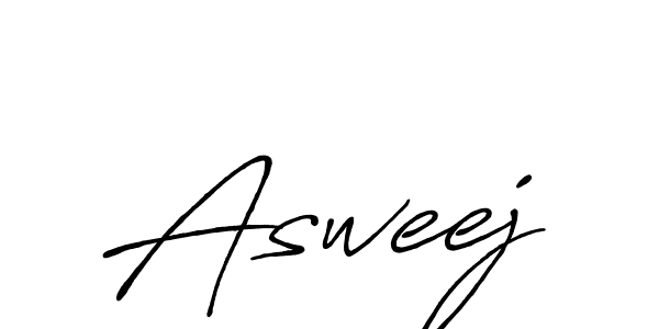 Make a beautiful signature design for name Asweej. With this signature (Antro_Vectra_Bolder) style, you can create a handwritten signature for free. Asweej signature style 7 images and pictures png