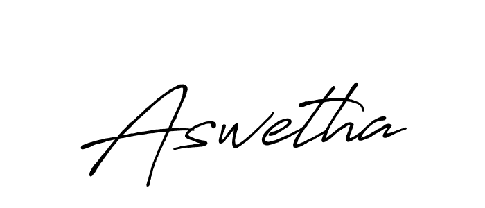 How to make Aswetha name signature. Use Antro_Vectra_Bolder style for creating short signs online. This is the latest handwritten sign. Aswetha signature style 7 images and pictures png