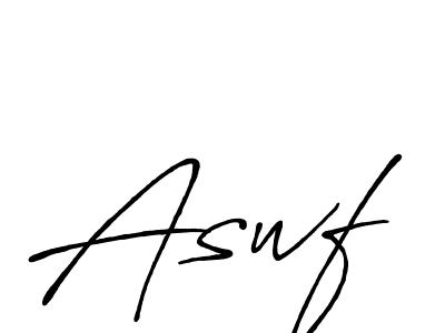 Create a beautiful signature design for name Aswf. With this signature (Antro_Vectra_Bolder) fonts, you can make a handwritten signature for free. Aswf signature style 7 images and pictures png