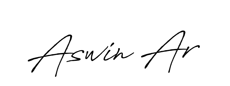 How to make Aswin Ar signature? Antro_Vectra_Bolder is a professional autograph style. Create handwritten signature for Aswin Ar name. Aswin Ar signature style 7 images and pictures png