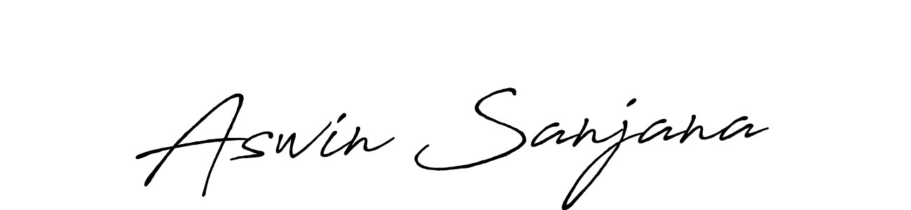 Also You can easily find your signature by using the search form. We will create Aswin Sanjana name handwritten signature images for you free of cost using Antro_Vectra_Bolder sign style. Aswin Sanjana signature style 7 images and pictures png