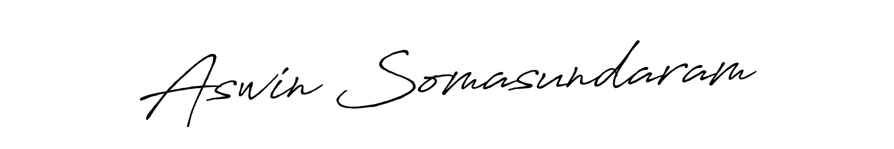 It looks lik you need a new signature style for name Aswin Somasundaram. Design unique handwritten (Antro_Vectra_Bolder) signature with our free signature maker in just a few clicks. Aswin Somasundaram signature style 7 images and pictures png