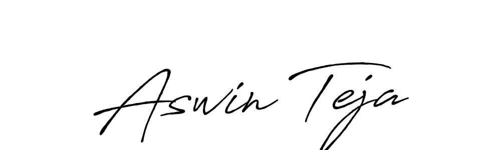 How to make Aswin Teja signature? Antro_Vectra_Bolder is a professional autograph style. Create handwritten signature for Aswin Teja name. Aswin Teja signature style 7 images and pictures png
