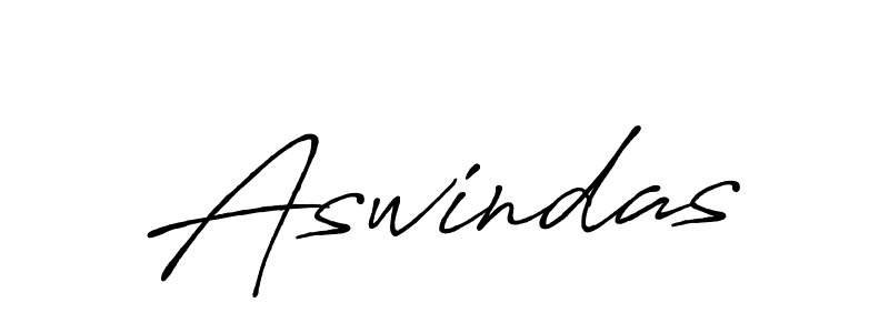 How to make Aswindas signature? Antro_Vectra_Bolder is a professional autograph style. Create handwritten signature for Aswindas name. Aswindas signature style 7 images and pictures png