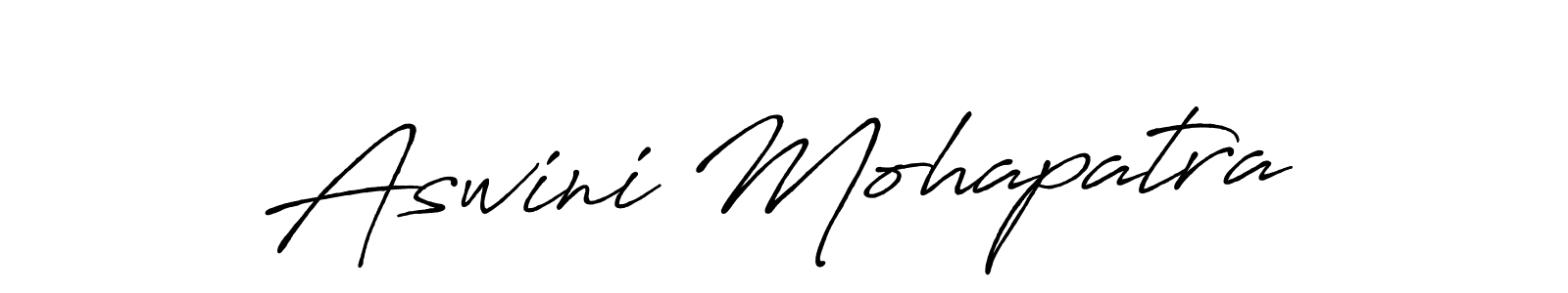 Design your own signature with our free online signature maker. With this signature software, you can create a handwritten (Antro_Vectra_Bolder) signature for name Aswini Mohapatra. Aswini Mohapatra signature style 7 images and pictures png
