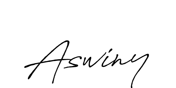 How to make Aswiny signature? Antro_Vectra_Bolder is a professional autograph style. Create handwritten signature for Aswiny name. Aswiny signature style 7 images and pictures png