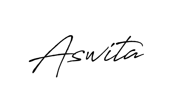 Design your own signature with our free online signature maker. With this signature software, you can create a handwritten (Antro_Vectra_Bolder) signature for name Aswita. Aswita signature style 7 images and pictures png