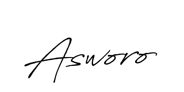 if you are searching for the best signature style for your name Asworo. so please give up your signature search. here we have designed multiple signature styles  using Antro_Vectra_Bolder. Asworo signature style 7 images and pictures png