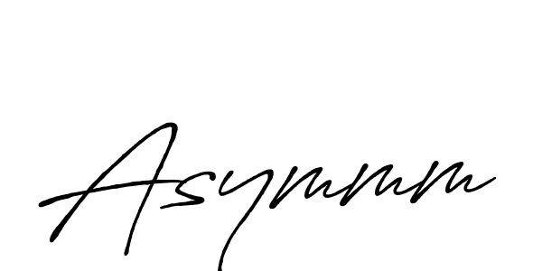 Asymmm stylish signature style. Best Handwritten Sign (Antro_Vectra_Bolder) for my name. Handwritten Signature Collection Ideas for my name Asymmm. Asymmm signature style 7 images and pictures png