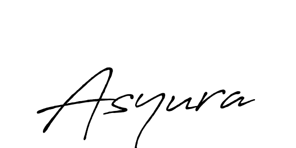 Asyura stylish signature style. Best Handwritten Sign (Antro_Vectra_Bolder) for my name. Handwritten Signature Collection Ideas for my name Asyura. Asyura signature style 7 images and pictures png