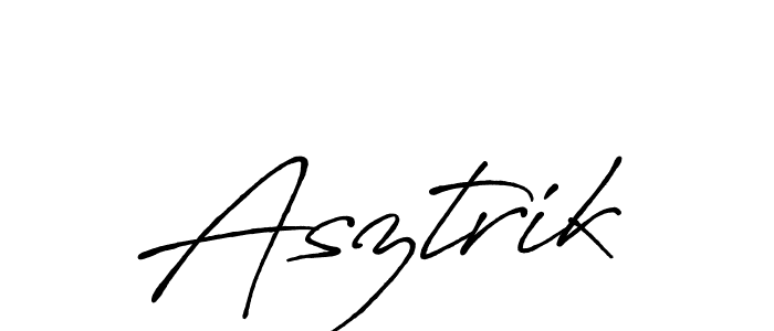 Use a signature maker to create a handwritten signature online. With this signature software, you can design (Antro_Vectra_Bolder) your own signature for name Asztrik. Asztrik signature style 7 images and pictures png