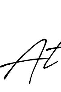 Also You can easily find your signature by using the search form. We will create At name handwritten signature images for you free of cost using Antro_Vectra_Bolder sign style. At signature style 7 images and pictures png