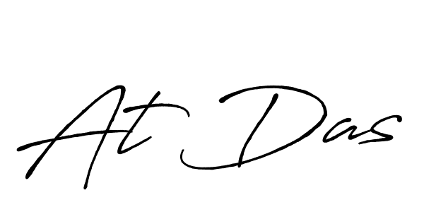 How to make At Das name signature. Use Antro_Vectra_Bolder style for creating short signs online. This is the latest handwritten sign. At Das signature style 7 images and pictures png