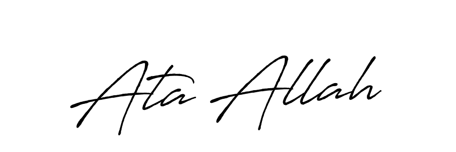 How to make Ata Allah name signature. Use Antro_Vectra_Bolder style for creating short signs online. This is the latest handwritten sign. Ata Allah signature style 7 images and pictures png