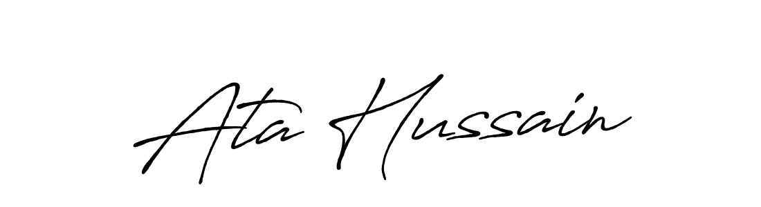 It looks lik you need a new signature style for name Ata Hussain. Design unique handwritten (Antro_Vectra_Bolder) signature with our free signature maker in just a few clicks. Ata Hussain signature style 7 images and pictures png