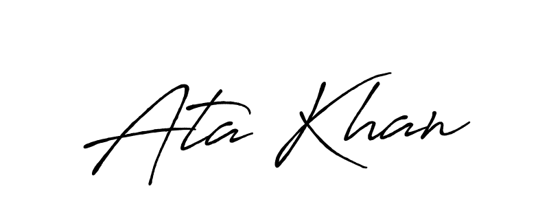 Use a signature maker to create a handwritten signature online. With this signature software, you can design (Antro_Vectra_Bolder) your own signature for name Ata Khan. Ata Khan signature style 7 images and pictures png