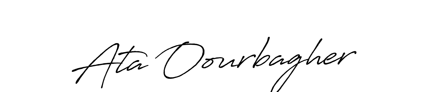 Use a signature maker to create a handwritten signature online. With this signature software, you can design (Antro_Vectra_Bolder) your own signature for name Ata Oourbagher. Ata Oourbagher signature style 7 images and pictures png