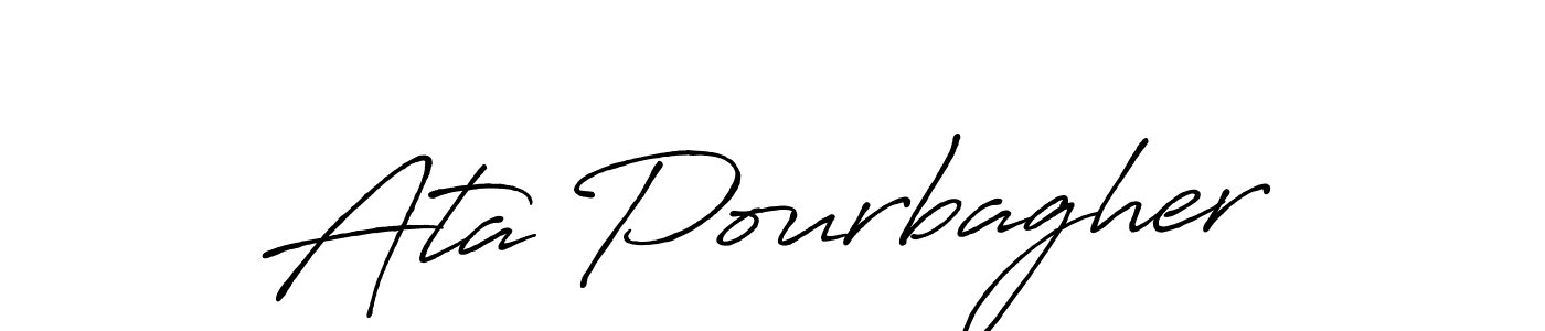 Make a beautiful signature design for name Ata Pourbagher. Use this online signature maker to create a handwritten signature for free. Ata Pourbagher signature style 7 images and pictures png