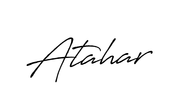 Also You can easily find your signature by using the search form. We will create Atahar name handwritten signature images for you free of cost using Antro_Vectra_Bolder sign style. Atahar signature style 7 images and pictures png