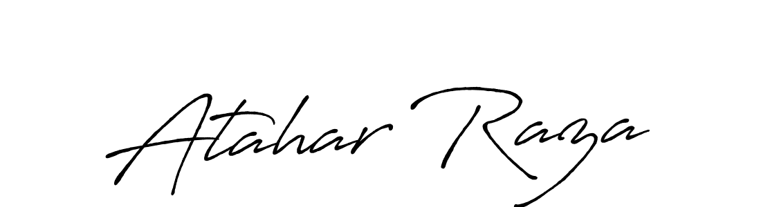 Design your own signature with our free online signature maker. With this signature software, you can create a handwritten (Antro_Vectra_Bolder) signature for name Atahar Raza. Atahar Raza signature style 7 images and pictures png