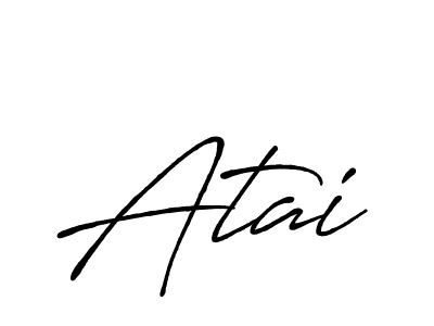 Also You can easily find your signature by using the search form. We will create Atai name handwritten signature images for you free of cost using Antro_Vectra_Bolder sign style. Atai signature style 7 images and pictures png