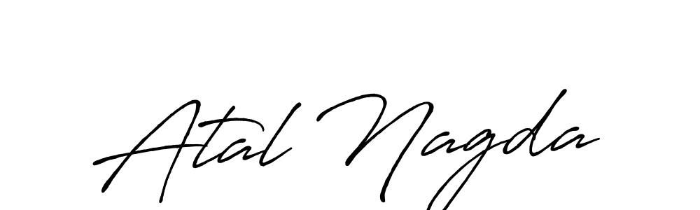 Make a beautiful signature design for name Atal Nagda. With this signature (Antro_Vectra_Bolder) style, you can create a handwritten signature for free. Atal Nagda signature style 7 images and pictures png