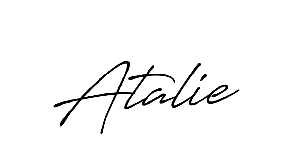 The best way (Antro_Vectra_Bolder) to make a short signature is to pick only two or three words in your name. The name Atalie include a total of six letters. For converting this name. Atalie signature style 7 images and pictures png