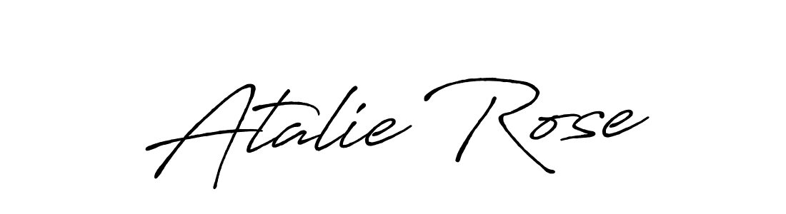 You can use this online signature creator to create a handwritten signature for the name Atalie Rose. This is the best online autograph maker. Atalie Rose signature style 7 images and pictures png