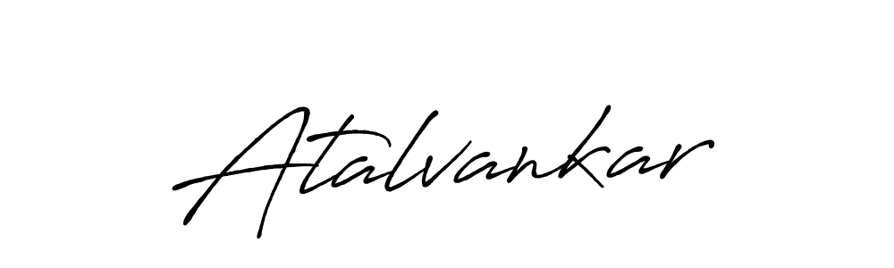 How to make Atalvankar name signature. Use Antro_Vectra_Bolder style for creating short signs online. This is the latest handwritten sign. Atalvankar signature style 7 images and pictures png