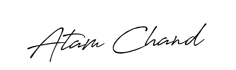 Atam Chand stylish signature style. Best Handwritten Sign (Antro_Vectra_Bolder) for my name. Handwritten Signature Collection Ideas for my name Atam Chand. Atam Chand signature style 7 images and pictures png