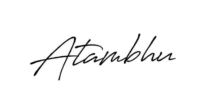 Design your own signature with our free online signature maker. With this signature software, you can create a handwritten (Antro_Vectra_Bolder) signature for name Atambhu. Atambhu signature style 7 images and pictures png