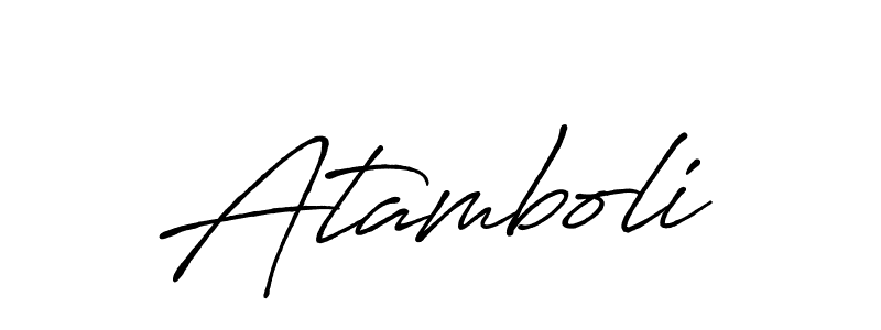 Once you've used our free online signature maker to create your best signature Antro_Vectra_Bolder style, it's time to enjoy all of the benefits that Atamboli name signing documents. Atamboli signature style 7 images and pictures png