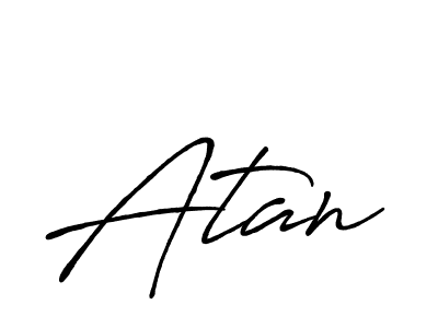 Create a beautiful signature design for name Atan. With this signature (Antro_Vectra_Bolder) fonts, you can make a handwritten signature for free. Atan signature style 7 images and pictures png