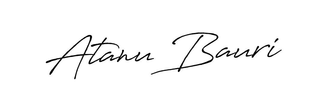 Create a beautiful signature design for name Atanu Bauri. With this signature (Antro_Vectra_Bolder) fonts, you can make a handwritten signature for free. Atanu Bauri signature style 7 images and pictures png