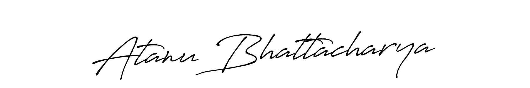 Use a signature maker to create a handwritten signature online. With this signature software, you can design (Antro_Vectra_Bolder) your own signature for name Atanu Bhattacharya. Atanu Bhattacharya signature style 7 images and pictures png