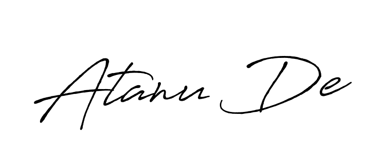 The best way (Antro_Vectra_Bolder) to make a short signature is to pick only two or three words in your name. The name Atanu De include a total of six letters. For converting this name. Atanu De signature style 7 images and pictures png