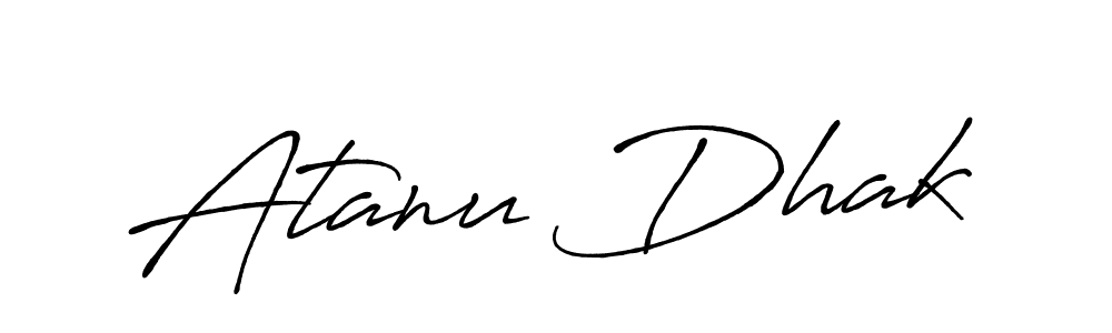 Create a beautiful signature design for name Atanu Dhak. With this signature (Antro_Vectra_Bolder) fonts, you can make a handwritten signature for free. Atanu Dhak signature style 7 images and pictures png