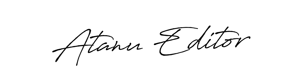 Once you've used our free online signature maker to create your best signature Antro_Vectra_Bolder style, it's time to enjoy all of the benefits that Atanu Editor name signing documents. Atanu Editor signature style 7 images and pictures png