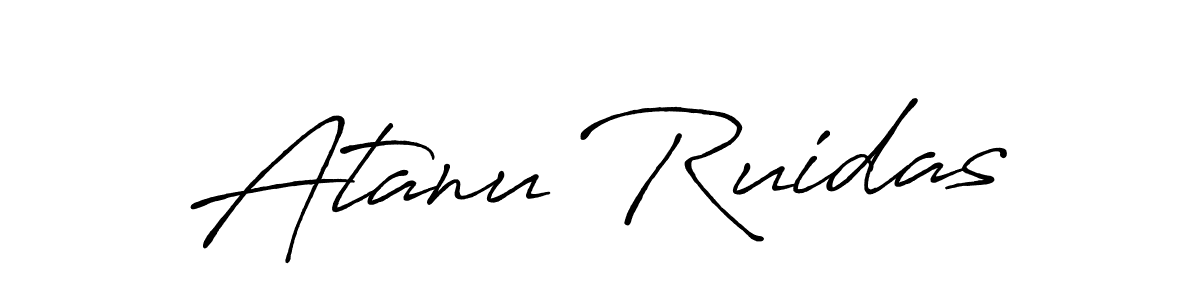 This is the best signature style for the Atanu Ruidas name. Also you like these signature font (Antro_Vectra_Bolder). Mix name signature. Atanu Ruidas signature style 7 images and pictures png