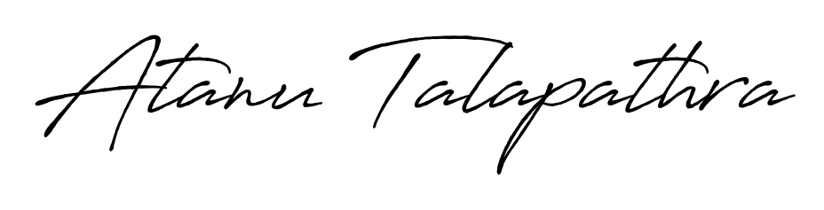 Express your personality with a custom Atanu Talapathra signature crafted with Antro_Vectra_Bolder typography. Free transparent PNG download available. Atanu Talapathra signature style 7 images and pictures png