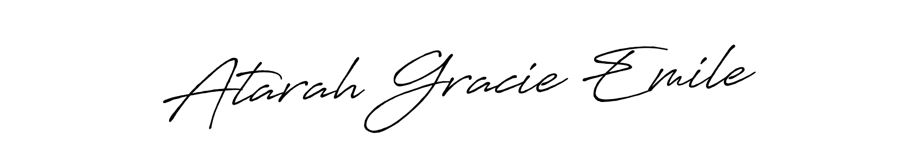 Also You can easily find your signature by using the search form. We will create Atarah Gracie Emile name handwritten signature images for you free of cost using Antro_Vectra_Bolder sign style. Atarah Gracie Emile signature style 7 images and pictures png