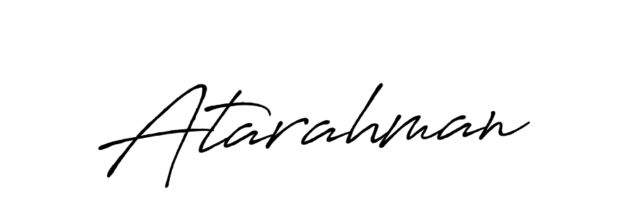 How to make Atarahman signature? Antro_Vectra_Bolder is a professional autograph style. Create handwritten signature for Atarahman name. Atarahman signature style 7 images and pictures png