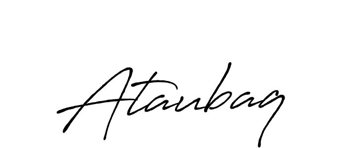 Ataubaq stylish signature style. Best Handwritten Sign (Antro_Vectra_Bolder) for my name. Handwritten Signature Collection Ideas for my name Ataubaq. Ataubaq signature style 7 images and pictures png