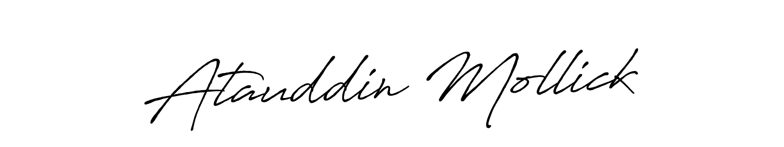 Antro_Vectra_Bolder is a professional signature style that is perfect for those who want to add a touch of class to their signature. It is also a great choice for those who want to make their signature more unique. Get Atauddin Mollick name to fancy signature for free. Atauddin Mollick signature style 7 images and pictures png