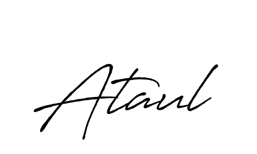 Also You can easily find your signature by using the search form. We will create Ataul name handwritten signature images for you free of cost using Antro_Vectra_Bolder sign style. Ataul signature style 7 images and pictures png