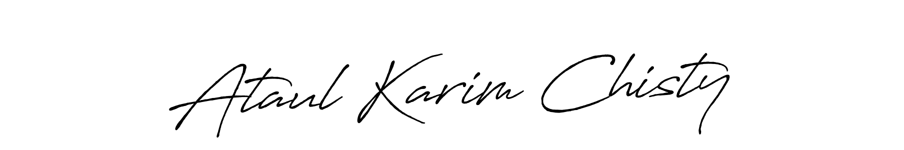 It looks lik you need a new signature style for name Ataul Karim Chisty. Design unique handwritten (Antro_Vectra_Bolder) signature with our free signature maker in just a few clicks. Ataul Karim Chisty signature style 7 images and pictures png