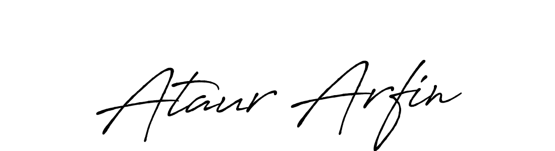 Ataur Arfin stylish signature style. Best Handwritten Sign (Antro_Vectra_Bolder) for my name. Handwritten Signature Collection Ideas for my name Ataur Arfin. Ataur Arfin signature style 7 images and pictures png