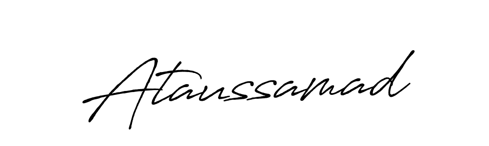 You should practise on your own different ways (Antro_Vectra_Bolder) to write your name (Ataussamad) in signature. don't let someone else do it for you. Ataussamad signature style 7 images and pictures png