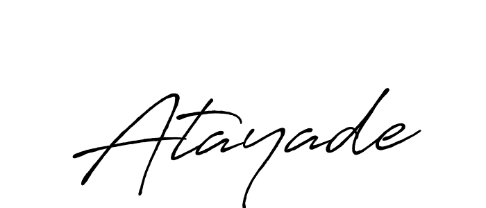 Make a beautiful signature design for name Atayade. With this signature (Antro_Vectra_Bolder) style, you can create a handwritten signature for free. Atayade signature style 7 images and pictures png